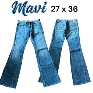 Mavi Women's Blue Flare Jeans